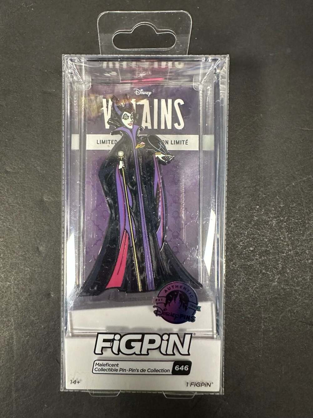 FiGPiN Disney Villains Maleficent Collectible Pin 646